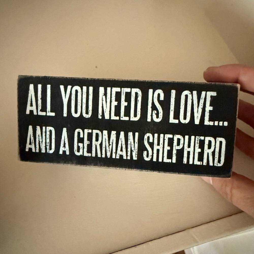 Black and White Decorative Sign